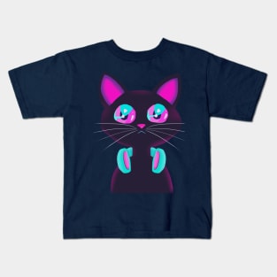 Amazed Cat Kids T-Shirt